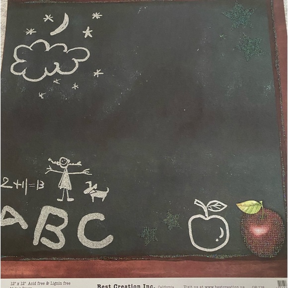 ✏️📓 “SCHOOL DAYS” STICKERS & SCRAPBOOK PAPER BUNDLE. RETIRED DESIGN! - Picture 7 of 12